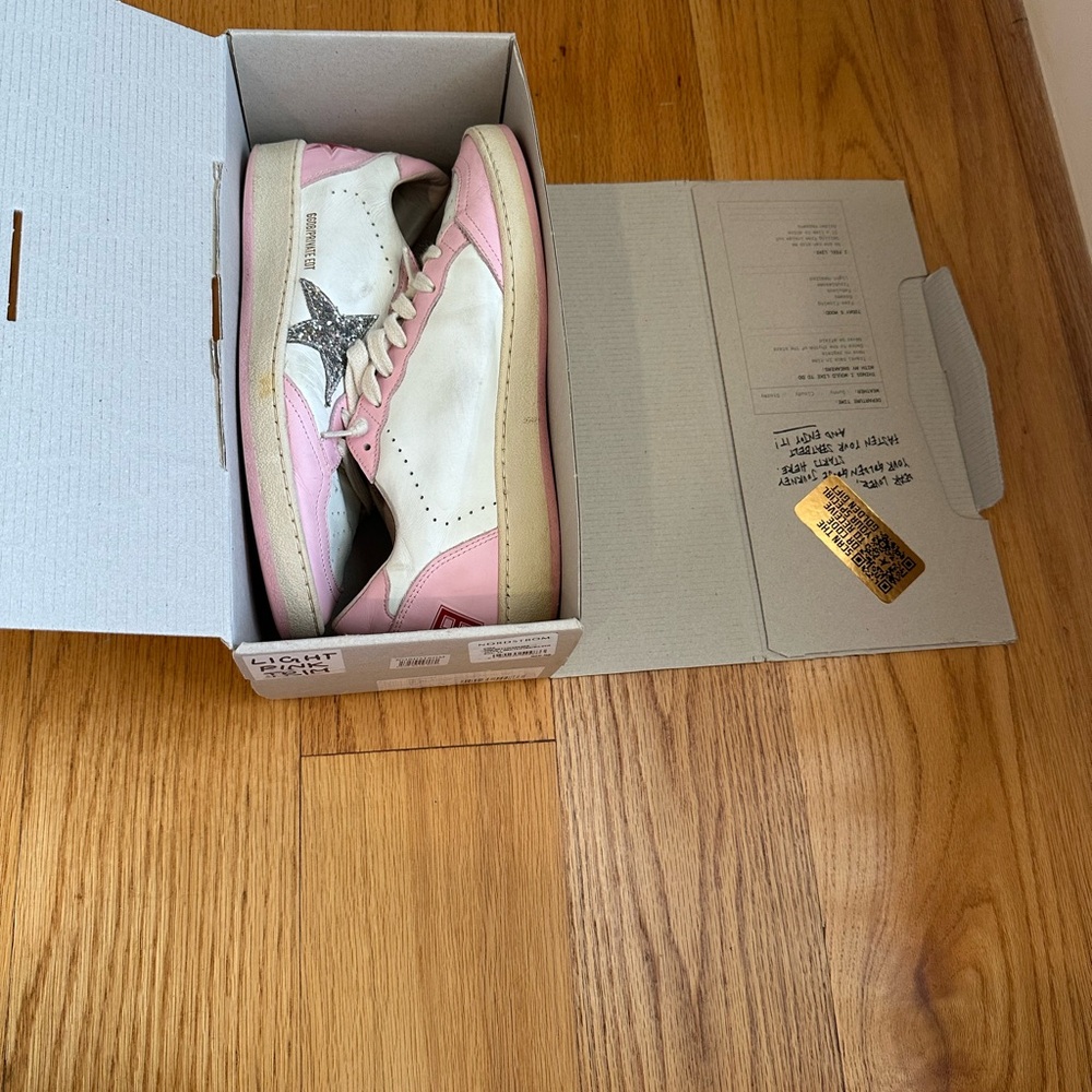 Golden Goose Ball star Pink with Silver Glitter size 39 - Picture 4 of 14